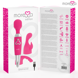 MORESSA - ODILON WAND POTENTE MOTOR MAS DOS CABEZALES PREMIUM SILICONE RECARGABLE