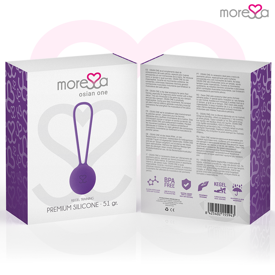 MORESSA - OSIAN ONE ENTRENAMIENTO SUELO PELVICO 51gr PREMIUM SILICONA LILA