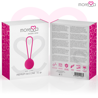 MORESSA - OSIAN ONE ENTRENAMIENTO SUELO PELVICO 51gr PREMIUM SILICONA ROSA