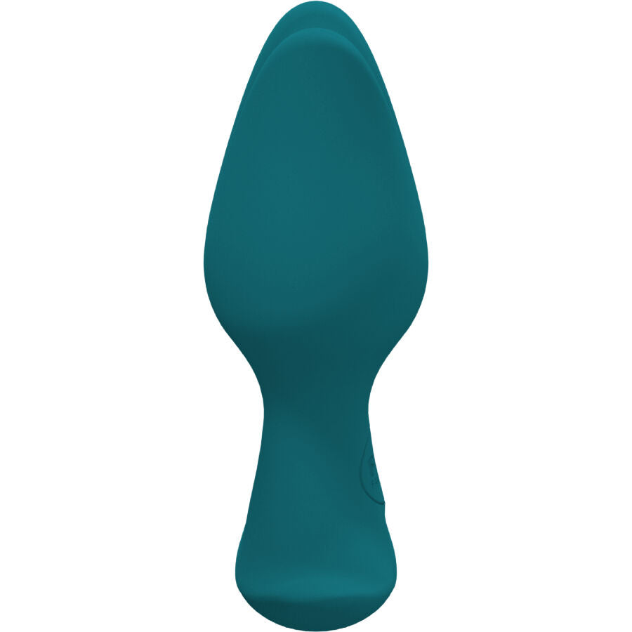 Bootie Fem — Plug Anal Base Asimétrica Estimulación Dual Verde · FUN FACTORY · Bootie Fem