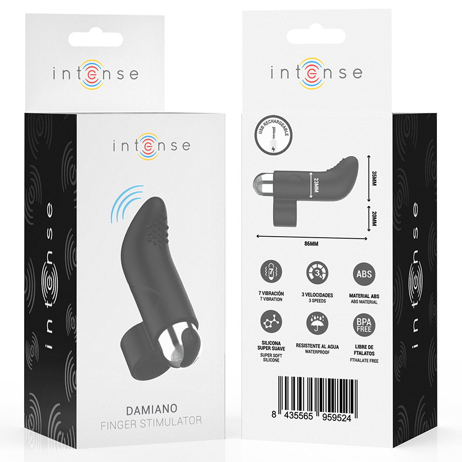 INTENSE - DAMIANO ESTIMULADOR DEDAL RECARGABLE