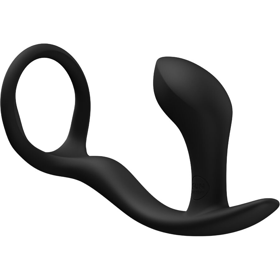 Bootie Ring — Anillo Pene + Plug Anal Dual Erección & Placer Negro · FUN FACTORY · Bootie Ring