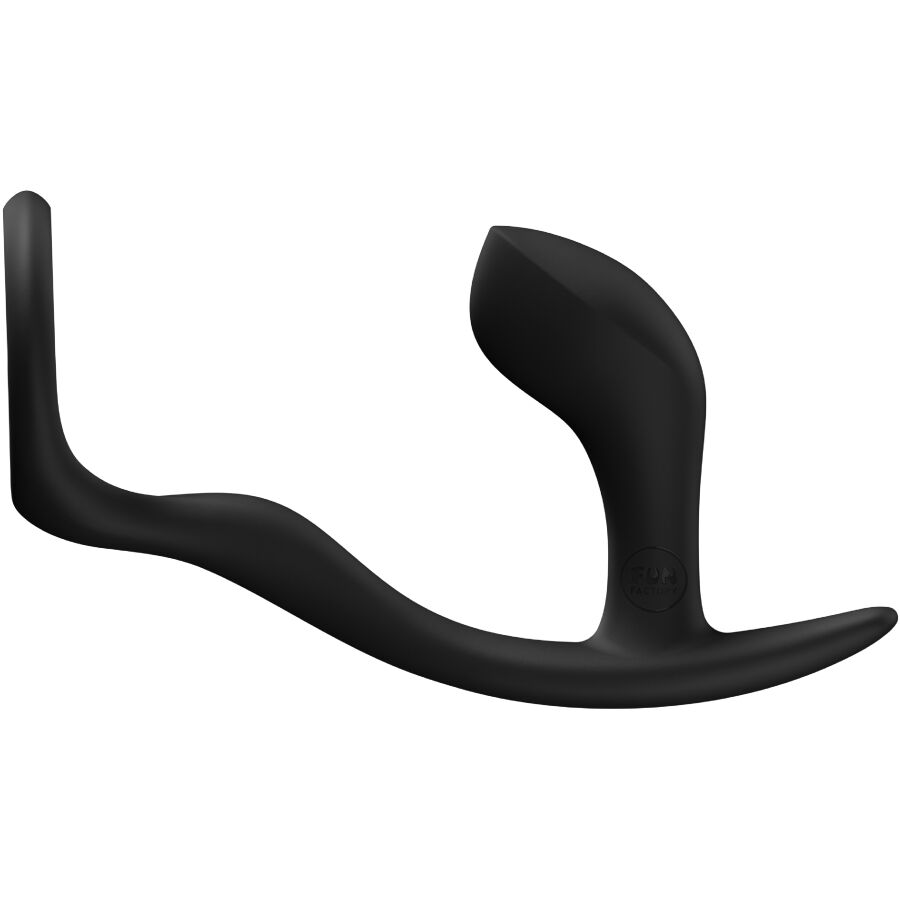 Bootie Ring — Anillo Pene + Plug Anal Dual Erección & Placer Negro · FUN FACTORY · Bootie Ring