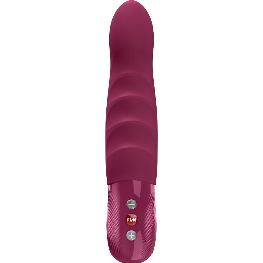 Stronic Deep — Empuje Profundo 20 cm Textura Acanalada Burdeos · FUN FACTORY · Stronic Deep