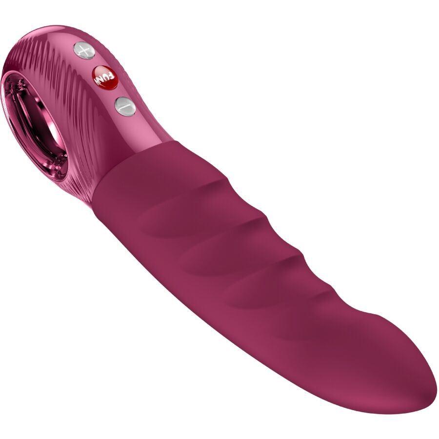 Stronic Deep — Empuje Profundo 20 cm Textura Acanalada Burdeos · FUN FACTORY · Stronic Deep
