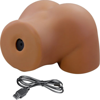 CRAZY BULL - GERIANN TRASERO FEMENINO REALISTA VIBRADOR & SUCCIONADOR CON SONIDO 5.5 KG