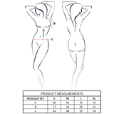 PASSION - RESILQUE SET SUJETADOR + TANGA BLANCO S/M