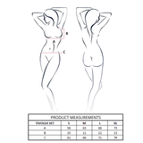 PASSION - TIVOLEA SET SUJETADOR + TANGA NEGRO L/XL