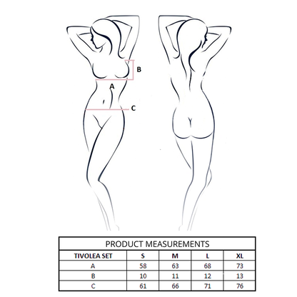 PASSION - TIVOLEA SET SUJETADOR + TANGA VIOLETA S/M