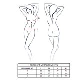 PASSION - BELISSANA SET SUJETADOR + TANGA VIOLETA S/M