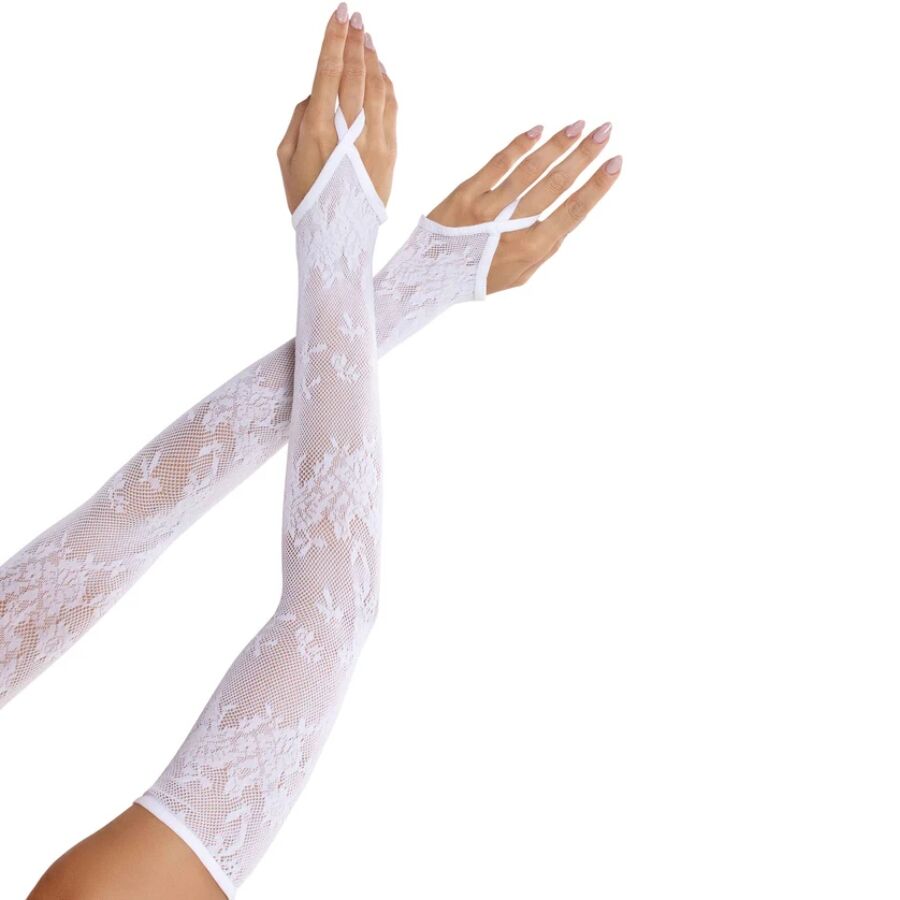 Encaje Floral — Guantes Extralargos Calientabrazos