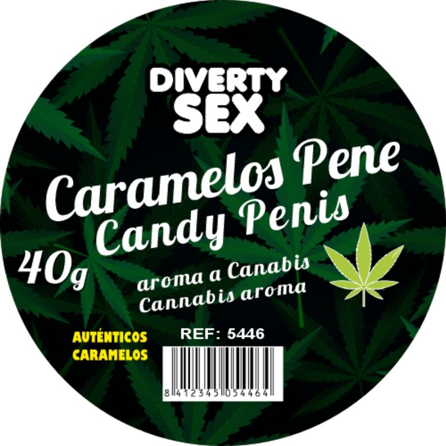 DIABLO GOLOSO - 20 CARAMELOS PENE AROMA CANNABIS