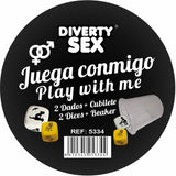 DIABLO PICANTE - DADOS LUGAR + POSTURAS HETERO CON CUBILETE