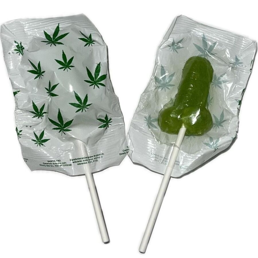 DIABLO GOLOSO - 1 PIRULETA PENE AROMA CANNABIS