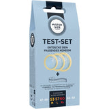 MISTER SIZE - TEST SET 3 PRESERVATIVOS DIFERENTES TALLAS + CINTA MÉTRICA