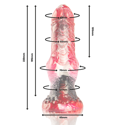 EPIC - HELIOS DILDO CON TESTÍCULOS CALOR Y ÉXTASIS