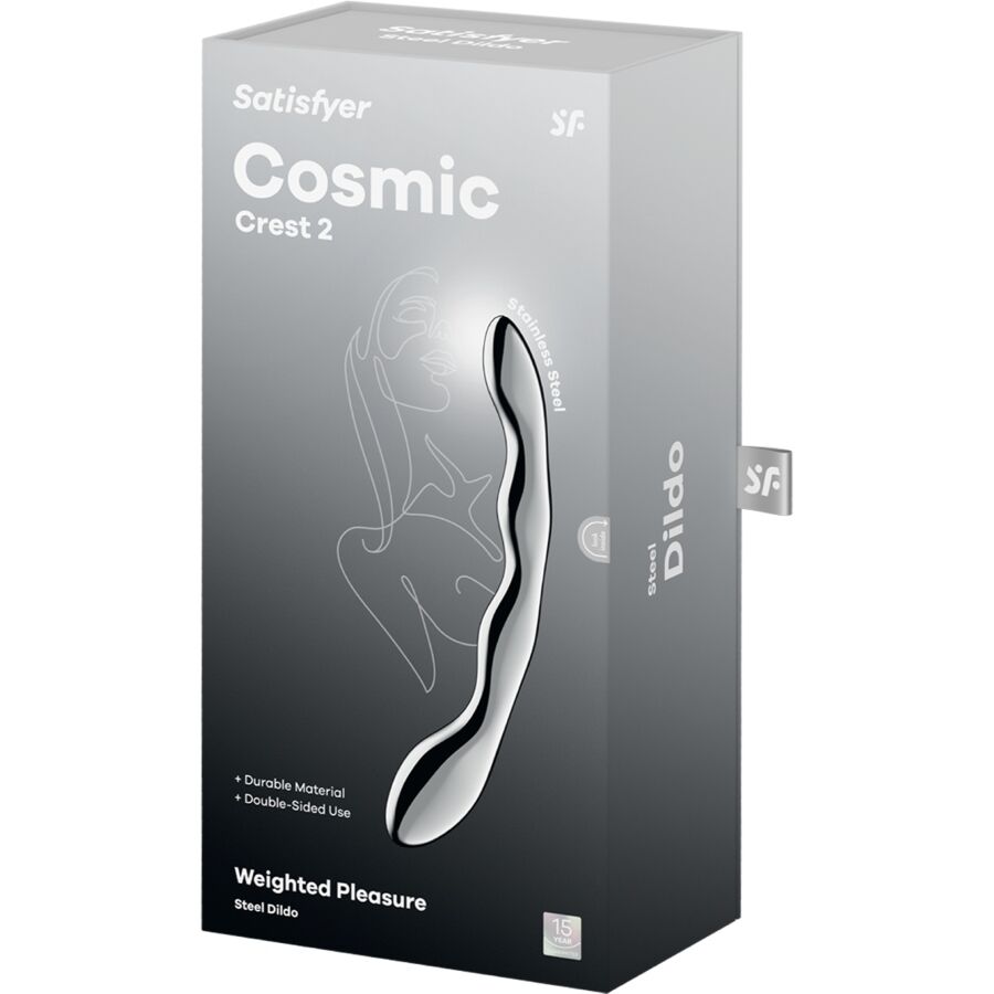 Cosmic Crest 2 — Dildo Acero Inoxidable Galaxia Placer · SATISFYER · Cosmic Crest 2