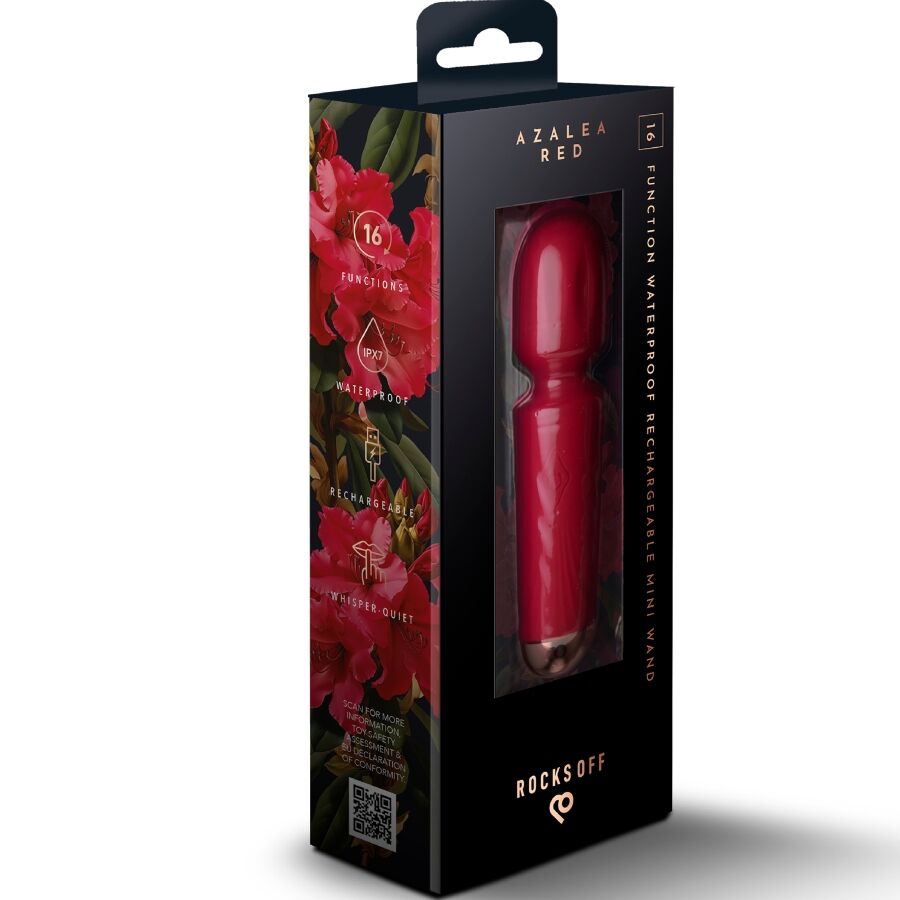 ROCKS-OFF - MINI VARITA RECARGABLE 16 FUNCIONES NEGRO