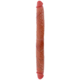 GET REAL - DILDO DOBLE DONG DE SILICONA CARAMELO