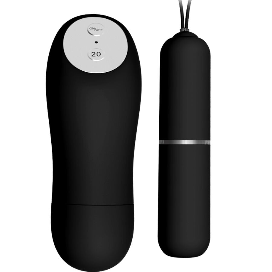 BAILE - TANGA CON BALA VIBRADORA Y CONTROL REMOTO NEGRO