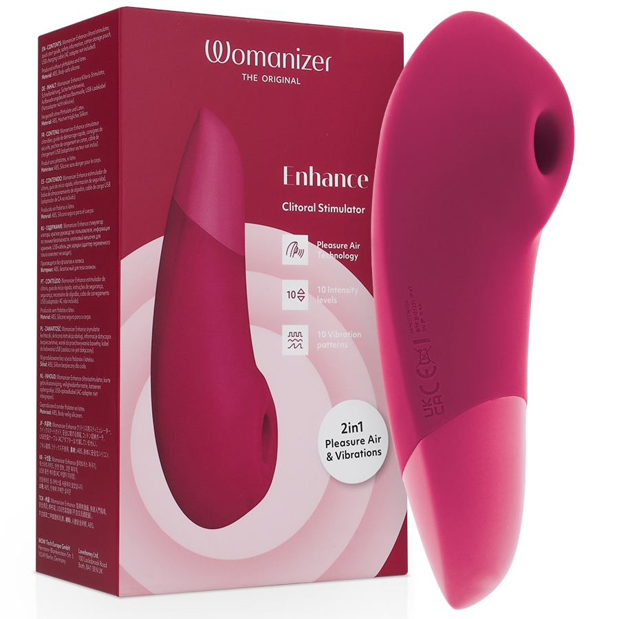 Enhance 2 en 1 — Pleasure Air & Vibración We-Vibe Rosa · WOMANIZER · Enhance