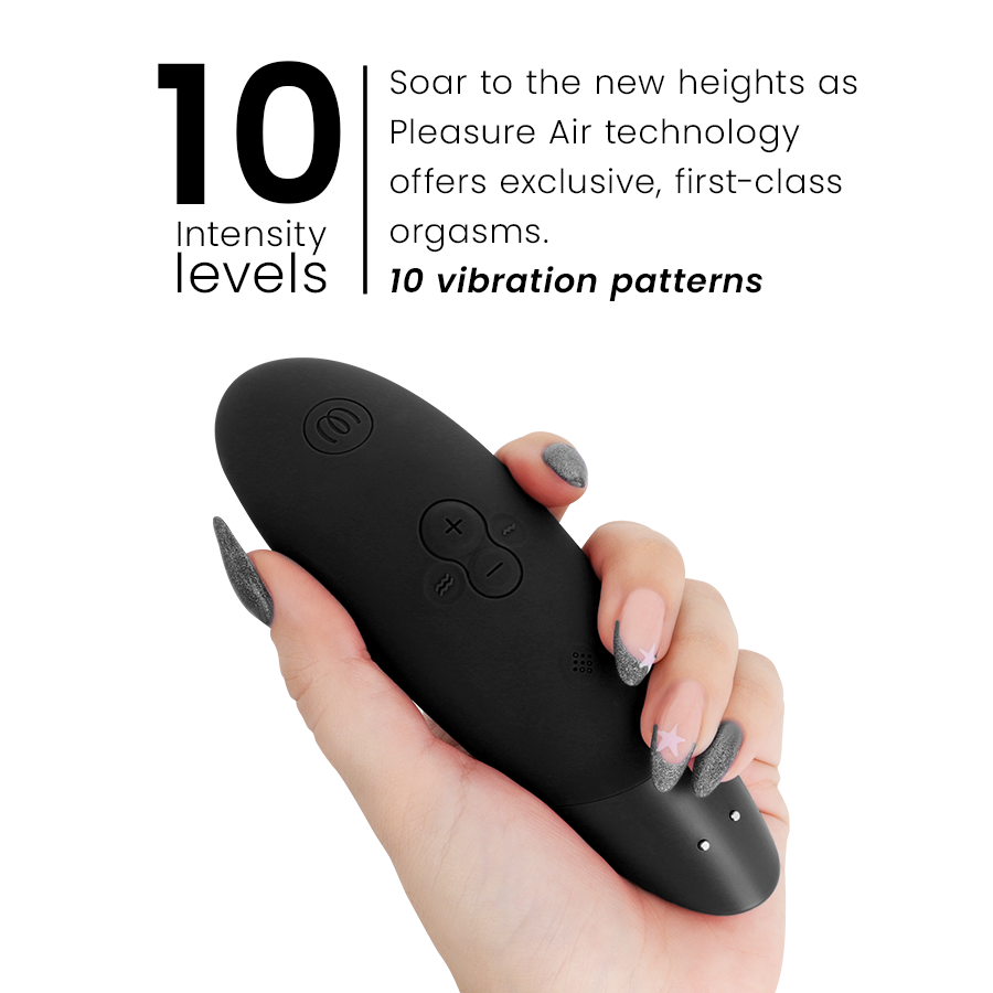 Enhance 2 en 1 — Pleasure Air & Vibración We-Vibe Negro · WOMANIZER · Enhance
