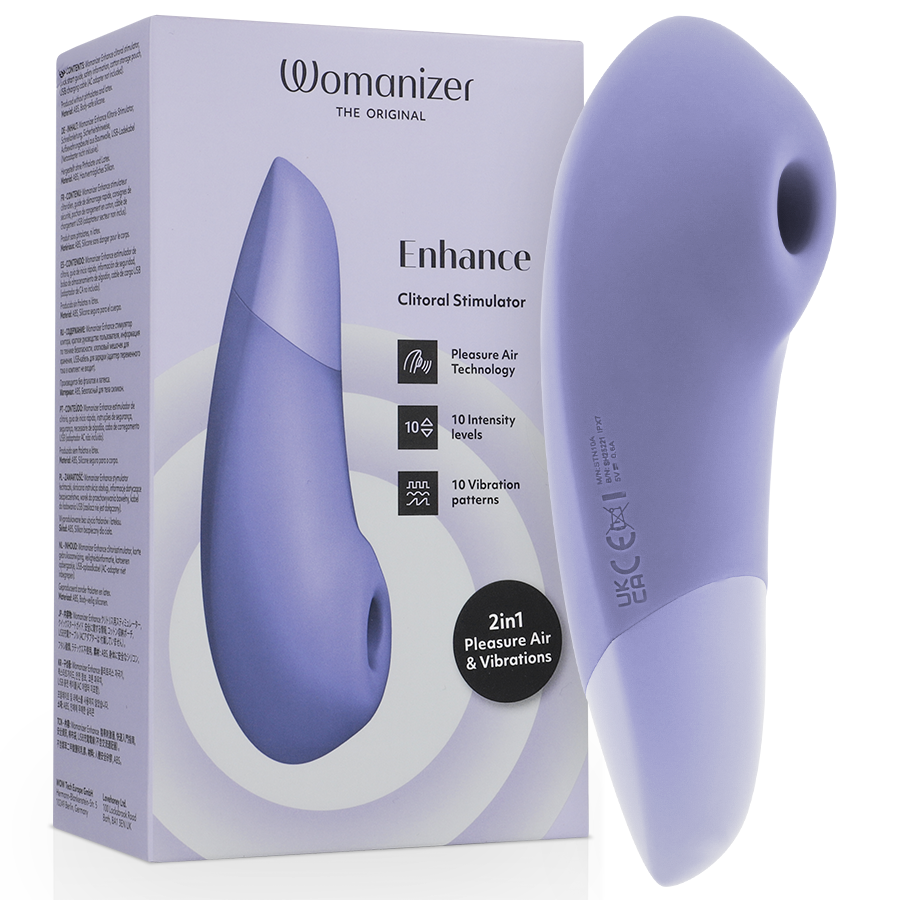 Enhance 2 en 1 — Pleasure Air & Vibración We-Vibe Lila · WOMANIZER · Enhance
