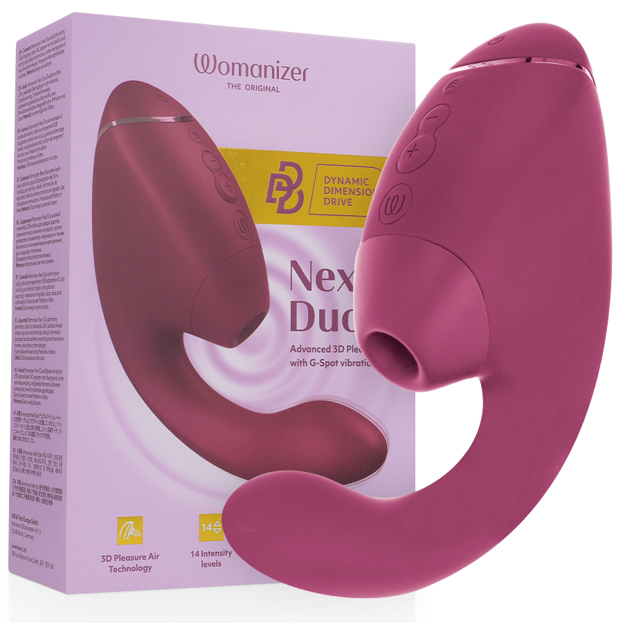 Duo Next — 3D Pleasure Air & Punto G We-Vibe Rosa · WOMANIZER · Duo Next