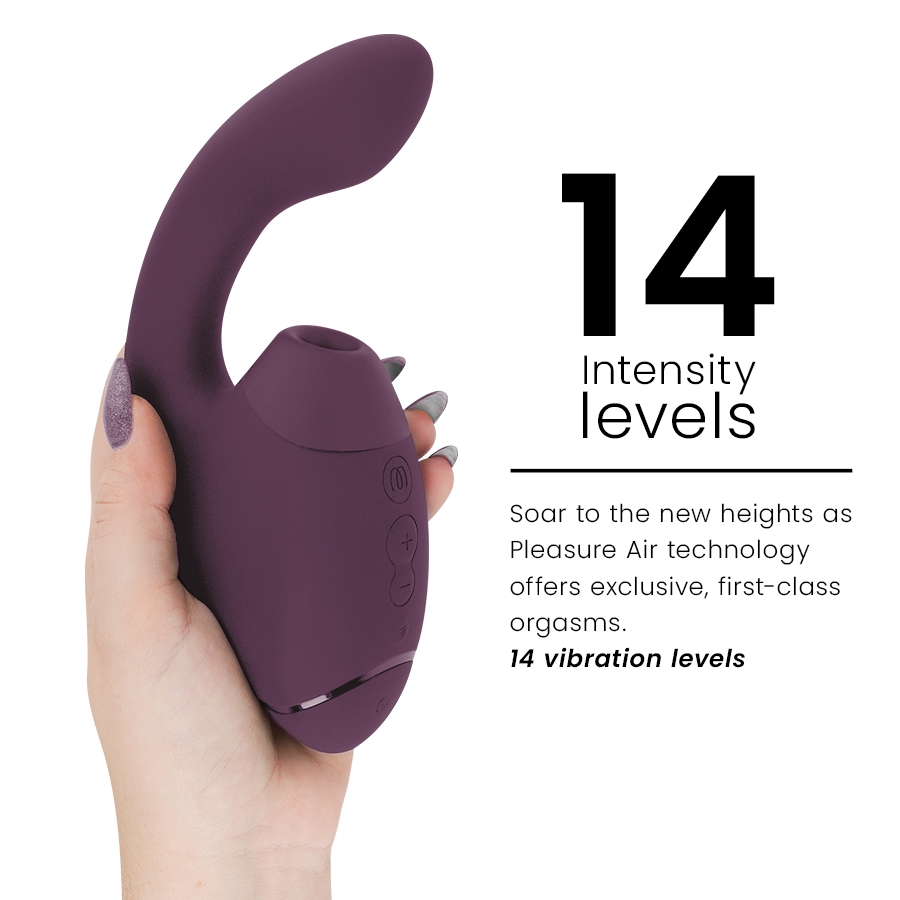 Duo Next — 3D Pleasure Air & Punto G We-Vibe Morado · WOMANIZER · Duo Next