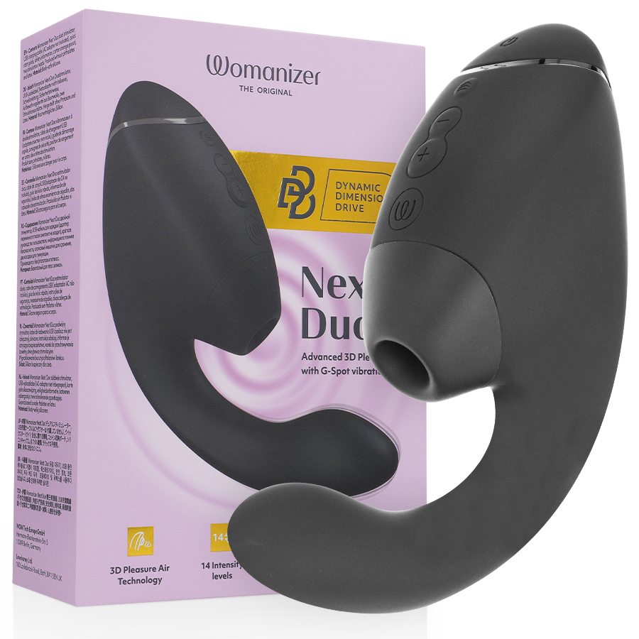 Duo Next — 3D Pleasure Air & Punto G We-Vibe Negro · WOMANIZER · Duo Next