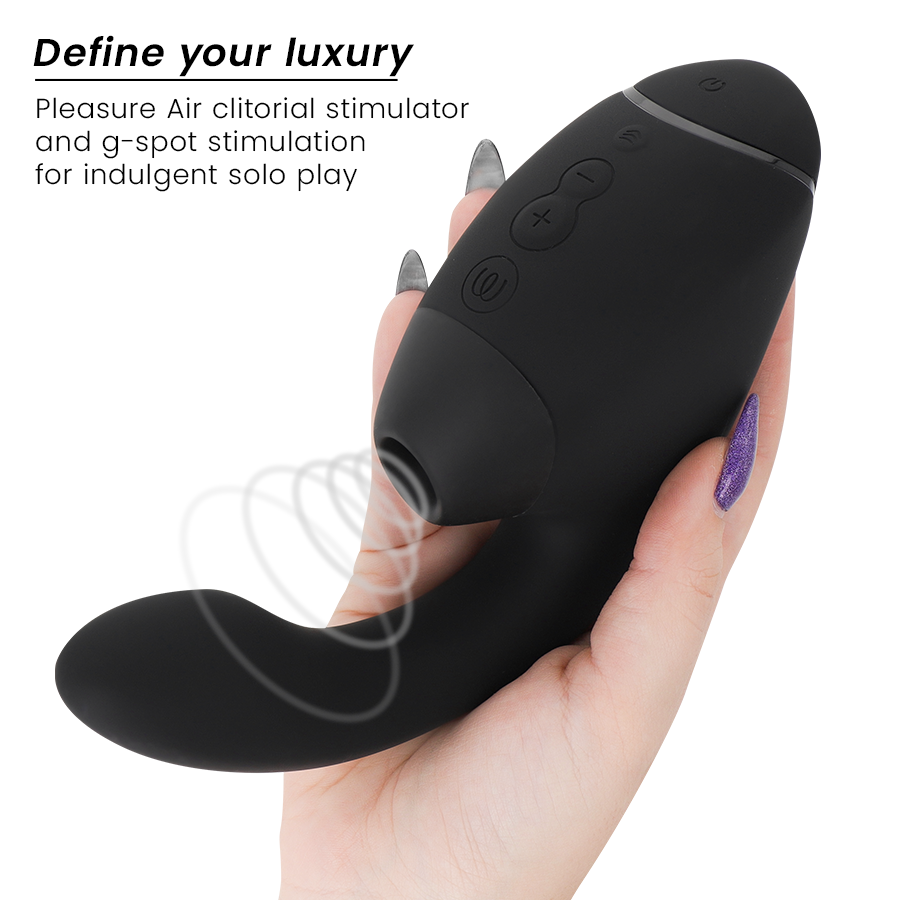 Duo Next — 3D Pleasure Air & Punto G We-Vibe Negro · WOMANIZER · Duo Next