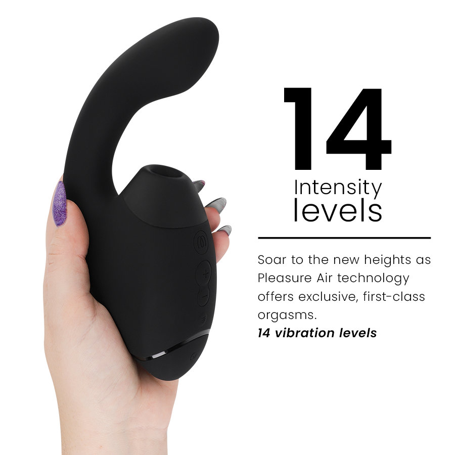 Duo Next — 3D Pleasure Air & Punto G We-Vibe Negro · WOMANIZER · Duo Next