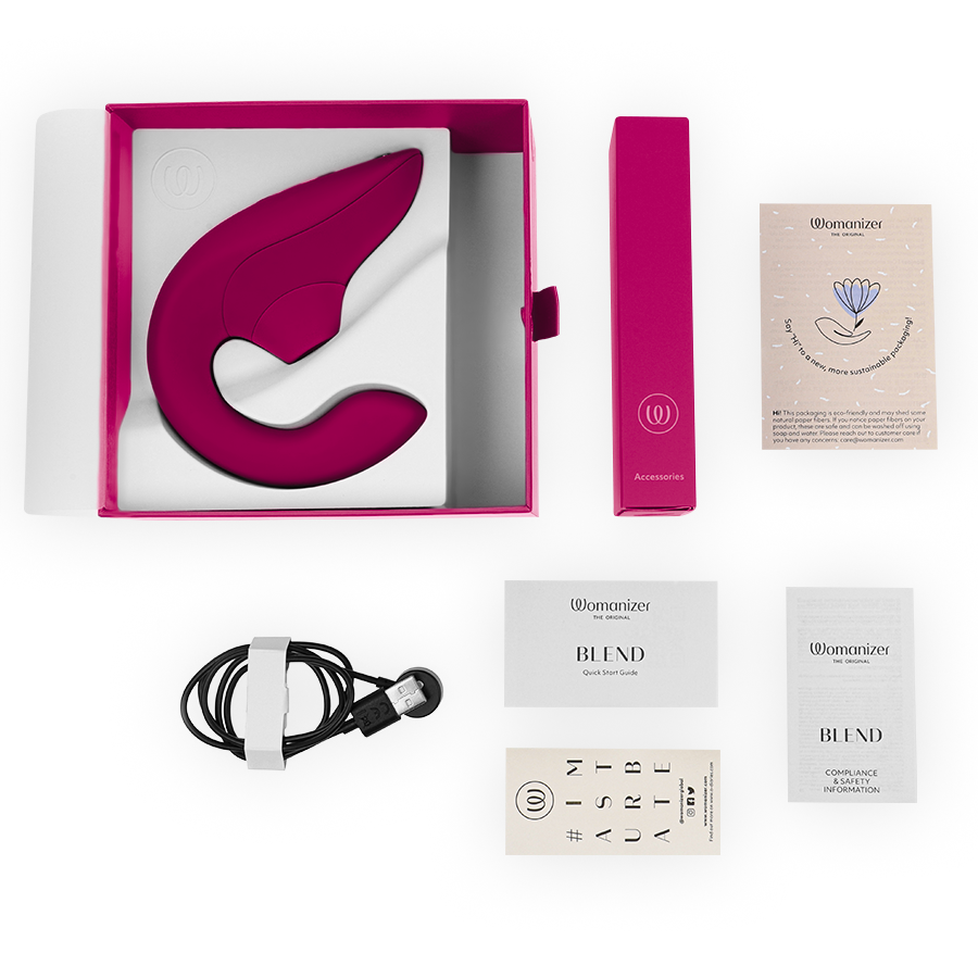 Blend Rabbit — Pleasure Air & Punto G Combinado Fucsia · WOMANIZER · Blend