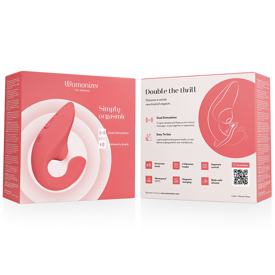 Blend Rabbit — Pleasure Air & Punto G Combinado Rosa · WOMANIZER · Blend