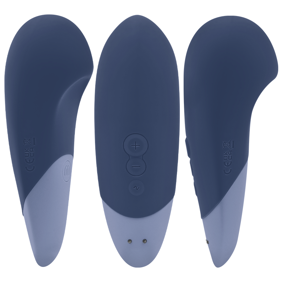 Vibe UltraWave — Vibrador Lay-On Silencioso Azul · WOMANIZER · Vibe