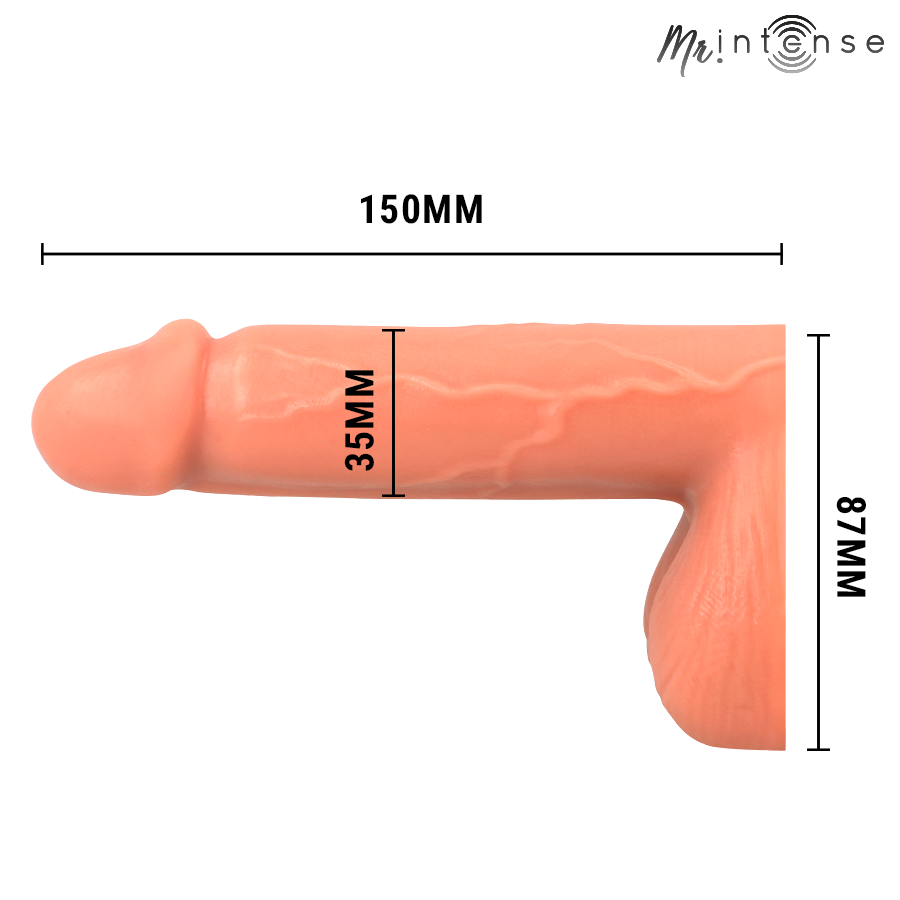 Floppy Mr Intense — Packer Realístico de Silicona Ultrablanda · Talla M