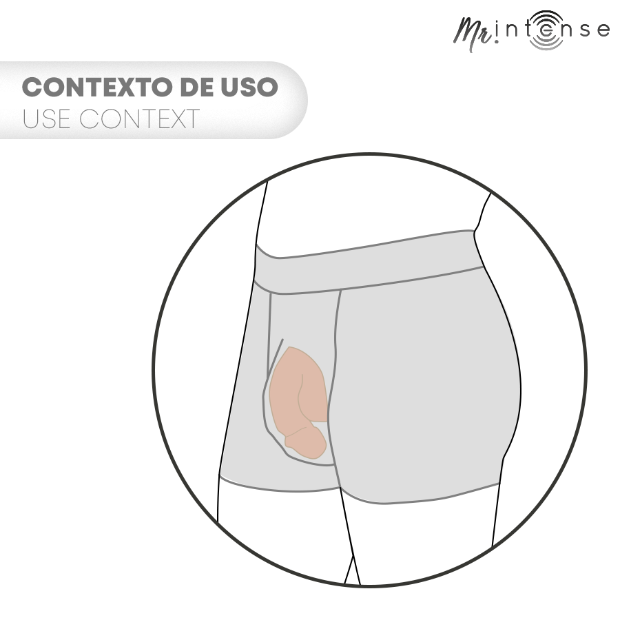 Floppy Mr Intense — Packer Realístico de Silicona Ultrablanda · Talla L