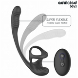 ADDICTED TOYS - PLUG ANAL VIBRACIÓN Y WAVING 360º Y ESTIMULADOR TESTÍCULOS