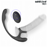ADDICTED TOYS - PLUG ANAL VIBRACIÓN Y WAVING 360º Y ESTIMULADOR TESTÍCULOS