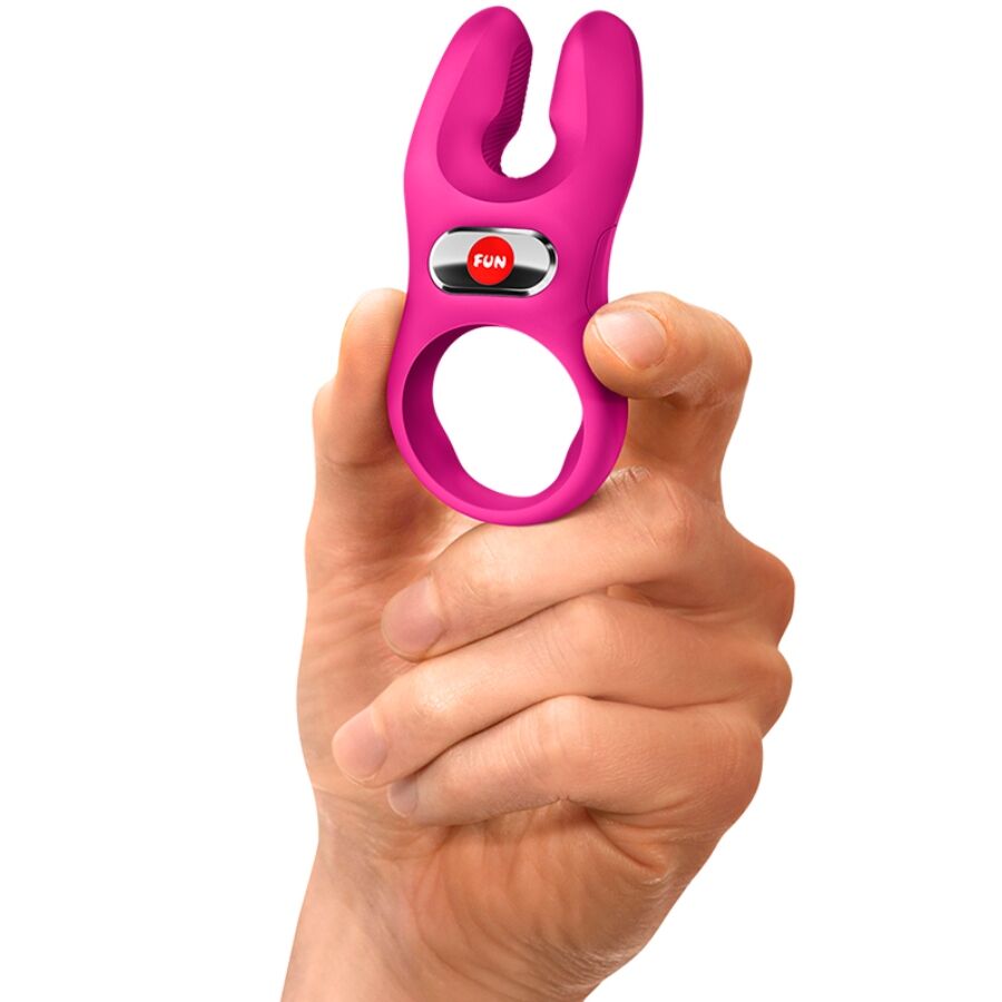 Nōs Pro — Anillo Pene Doble Motor Brazos Extralargos Magenta · FUN FACTORY · Nōs Pro