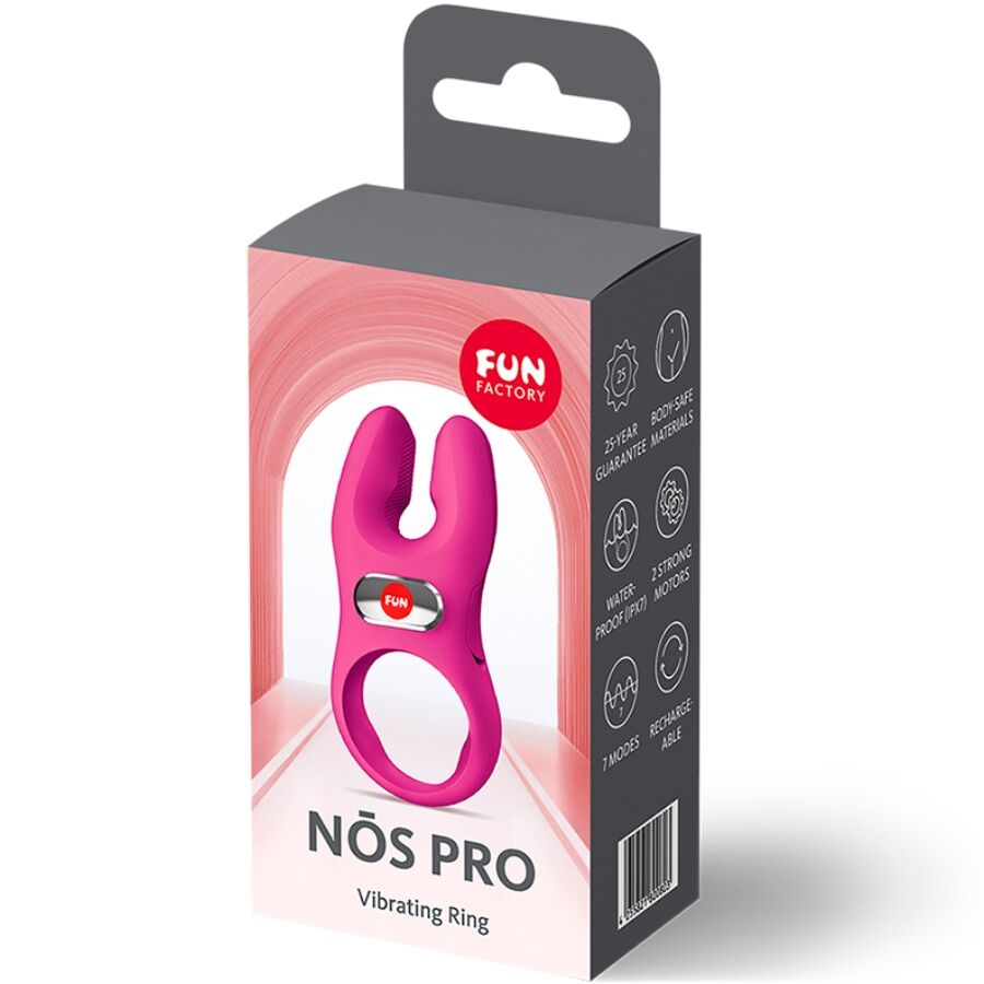 Nōs Pro — Anillo Pene Doble Motor Brazos Extralargos Magenta · FUN FACTORY · Nōs Pro