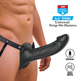 PRETTY LOVE - LANDON STRAP-ON CON VIBRACIÓN NEGRO