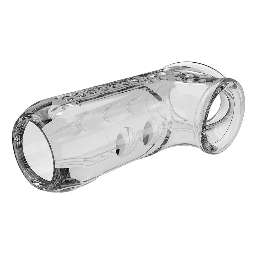 PRETTY LOVE - FUNDA PARA PENE TEXTURIZADA TRANSPARENTE