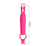 PRETTY LOVE - DELIA VIBRADOR RABBIT CON ANILLO DE SUJECIÓN