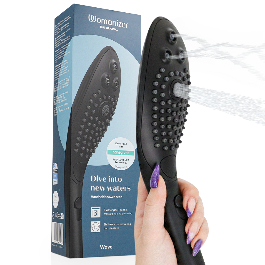 Wave Ducha Placer — Estimulador Clítoris & Ducha Negro · WOMANIZER · Wave