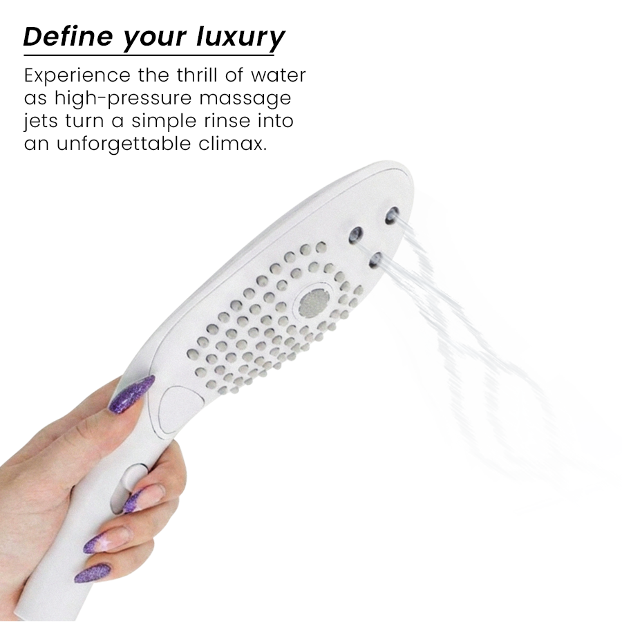 Wave Ducha Placer — Estimulador Clítoris & Ducha Blanco · WOMANIZER · Wave