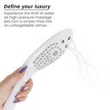 Wave Ducha Placer — Estimulador Clítoris & Ducha Blanco · WOMANIZER · Wave
