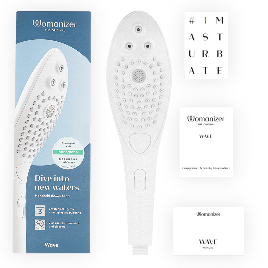 Wave Ducha Placer — Estimulador Clítoris & Ducha Blanco · WOMANIZER · Wave