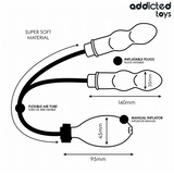 ADDICTED TOYS - PLUG ANAL DOBLE INFLABLE MODELO 1