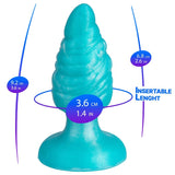 SILEXD - MELTY PLUG ANAL FANTASY SILICONA LIQUIDA TERMOREACTIVO AZUL CELESTE 9.2 CM